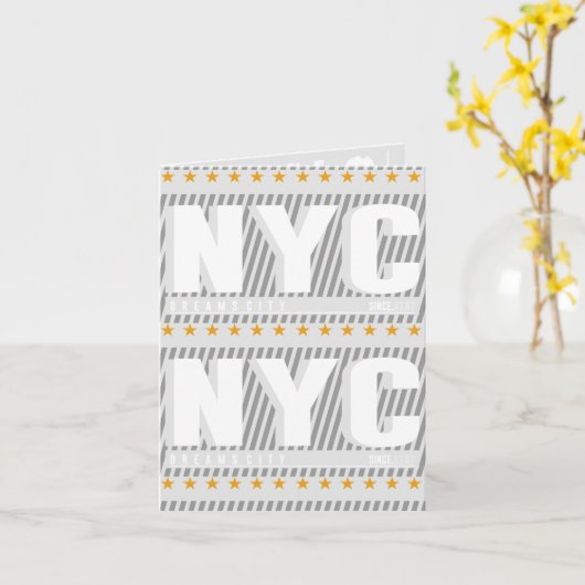 Casual groet New York Bronx Urban Art Kaart (Gele Bloem)