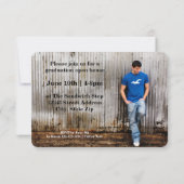 Casual Grunge - 3x5 Afstuderen Aankondiging (Achterkant)