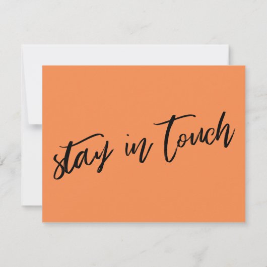 Casual hand Ik heb verplaatst Sinaasappel nieuwe a Notitiekaartje (Achterkant)