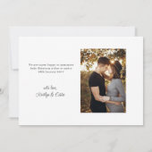 Casual handgeschreven 2 Fotonotitie om Zwangerscha Aankondiging (Achterkant)