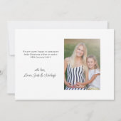 Casual handgeschreven notitie om 2 foto's te zegge aankondiging (Achterkant)