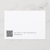 Casual handgeschreven typografie Kraft Informatiekaartje (Achterkant)