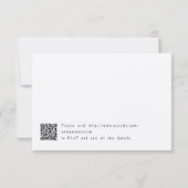 Casual handgeschreven typografie Kraft RSVP Kaartje (Achterkant)