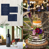 Casual handgeschreven typografie Silver Foil & Nav Bedankkaart