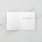 Casual Handgeschreven Typografie Wit & Zwart Bedankkaart (Binnen)