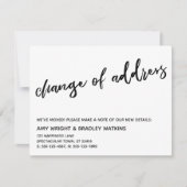 Casual handschrift Aankondiging adreswijziging (Voorkant)