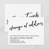 Casual handschrift Aankondiging adreswijziging (Voorkant / Achterkant)