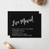 Casual handschrift Black Ik heb aankondiging verpl (Voorkant / Achterkant in situ)