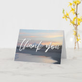 Casual Handschrift Dank u de Beach van de Onderwer Kaart (Gele Bloem)