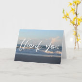 Casual Handschrift Dank u de Golven van de Oceaan Kaart (Gele Bloem)