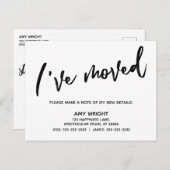 Casual handschrift Eenvoudig Ik heb de typografie  Briefkaart (Voorkant / Achterkant)