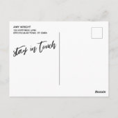 Casual handschrift Eenvoudig Ik heb de typografie  Briefkaart (Achterkant)