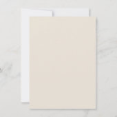 Casual handschrift eenvoudige typografie crème bedankkaart (Achterkant)