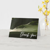 Casual handschrift Hartelijk dank, Banana Leaf Fot Kaart (Gele Bloem)