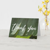 Casual handschrift Hartelijk dank, Banana Leaf Fot Kaart (Gele Bloem)