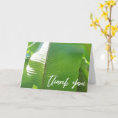 Casual handschrift Hartelijk dank, Banana Leaf Fot Kaart (Gele Bloem)