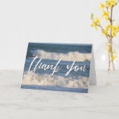 Casual handschrift Hartelijk dank voor uw crashend Kaart (Gele Bloem)