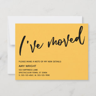 Casual handschrift Ik heb Abrikozengeel Kaart verp Notitiekaartje