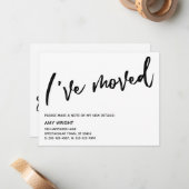 Casual handschrift Ik heb Kaart Aankondiging verpl (Voorkant / Achterkant in situ)