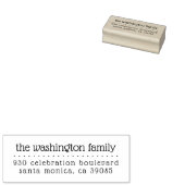 Casual handschrift leuk retouradres rubberstempel (Gestempeld)