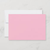 Casual Handschrift Medium Roze Bruiloft RSVP Kaart (Achterkant)