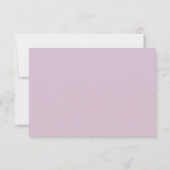 Casual Handschrift Menu Keuze Licht Mauve RSVP (Achterkant)