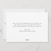 Casual handschrift Meowy Christmas Photo Overlay Feestdagenkaart (Achterkant)