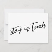 Casual Handschrift Nieuw Adres Aankondiging Kaart (Achterkant)