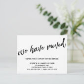 Casual handschrift Simple We hebben Typografie ver Briefkaart (Staand voorkant)