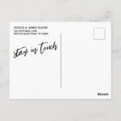 Casual handschrift Simple We hebben Typografie ver Briefkaart (Achterkant)