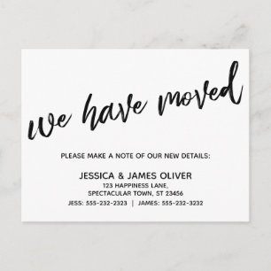 Casual handschrift Simple We hebben Typografie ver Briefkaart