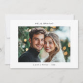 Casual handschrift Spanish Christmas Feliz Navidad Feestdagenkaart (Voorkant)