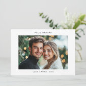 Casual handschrift Spanish Christmas Feliz Navidad Feestdagenkaart (Staand voorkant)