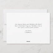 Casual handschrift Spanish Christmas Feliz Navidad Feestdagenkaart (Achterkant)