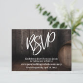 Casual handschrift Typografie Houden Barrel Informatiekaartje (Staand voorkant)