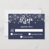 Casual handschrift Typografie Lights Navy Blue