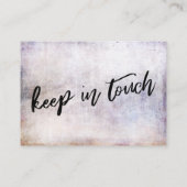 Casual handschrift We hebben Grunge Kaart verplaa Visitekaartje (Achterkant)