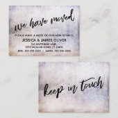 Casual handschrift We hebben Grunge Kaart verplaa Visitekaartje (Voorkant / Achterkant)