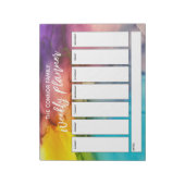 Casual handschriftherige weekbanner notitieblok (Linkerzijde)