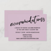 Casual handschriftherschikkingen informatiekaartje (Voorkant / Achterkant)