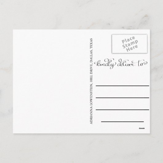 Casual Happy New Year Modern Holiday Foto Feestdagenkaart (Achterkant)