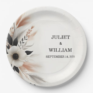 Casual hart niets Fancy gewoon liefde bruiloft Papieren Bordje