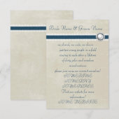 Casual huwelijk kaart (Voorkant / Achterkant)