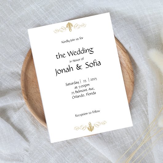 Casual huwelijksaankondiging kaart