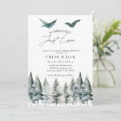 Casual huwelijksreceptie kaart (Staand voorkant)