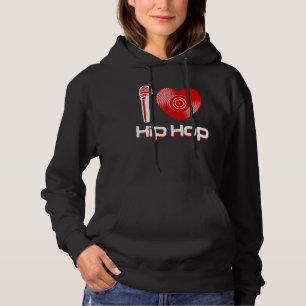 Casual I Love Hip Hop Music Rap Fan Breakdandj Hoodie