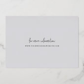 Casual kettingFolie | De foto bewaart de Datum Folie Uitnodiging (Achterkant)