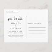 Casual kettinggoud | Foto Wedding Save the Date Aankondigingskaart (Achterkant)