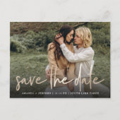 Casual kettinggoud | Foto Wedding Save the Date Aankondigingskaart (Voorkant)