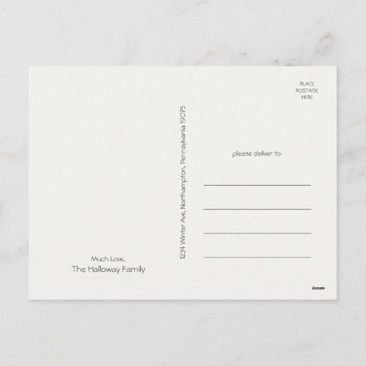 Casual kleurrijk Prettige feestdagen vijf foto's (Achterkant)